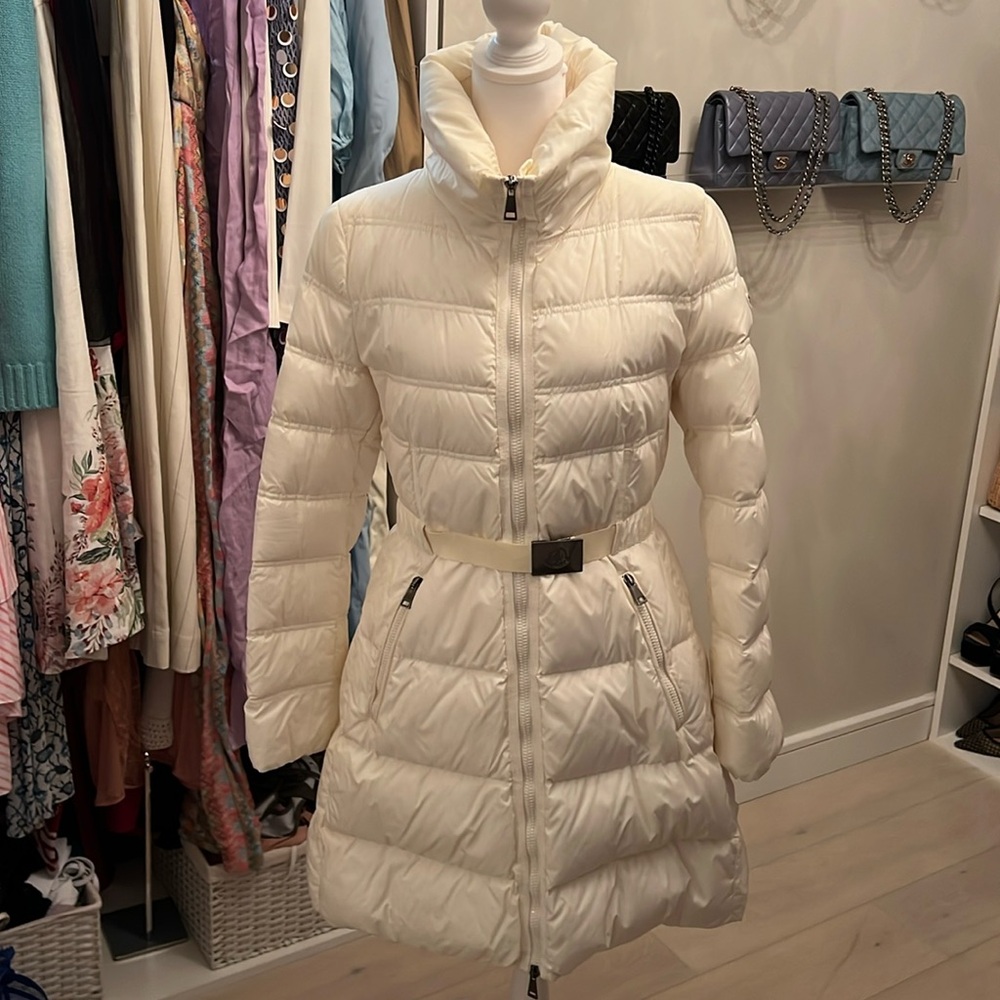 White Moncler Coat